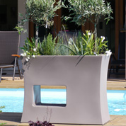 Jardinire Design -100x45 x H80cm  Gris